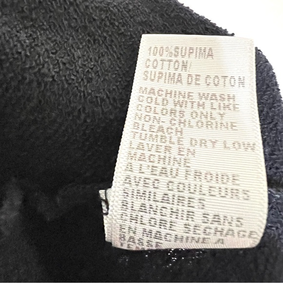 Standard James Perce Womens Raglan French Terry Sweatshirt Dress M Black Casual - Picture 8 of 8